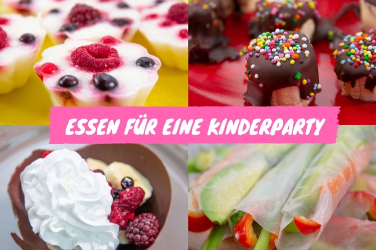 Essen für eine Kinderparty Kindergeburtstag süß und salzig