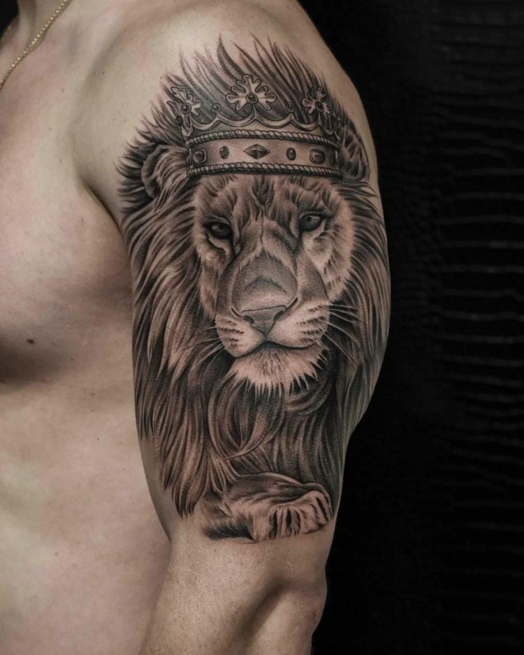 Tattoo löwe unterarm männer 