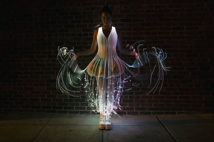 LED Kostüme Frauen Qualle Ballerina Beleuchtung