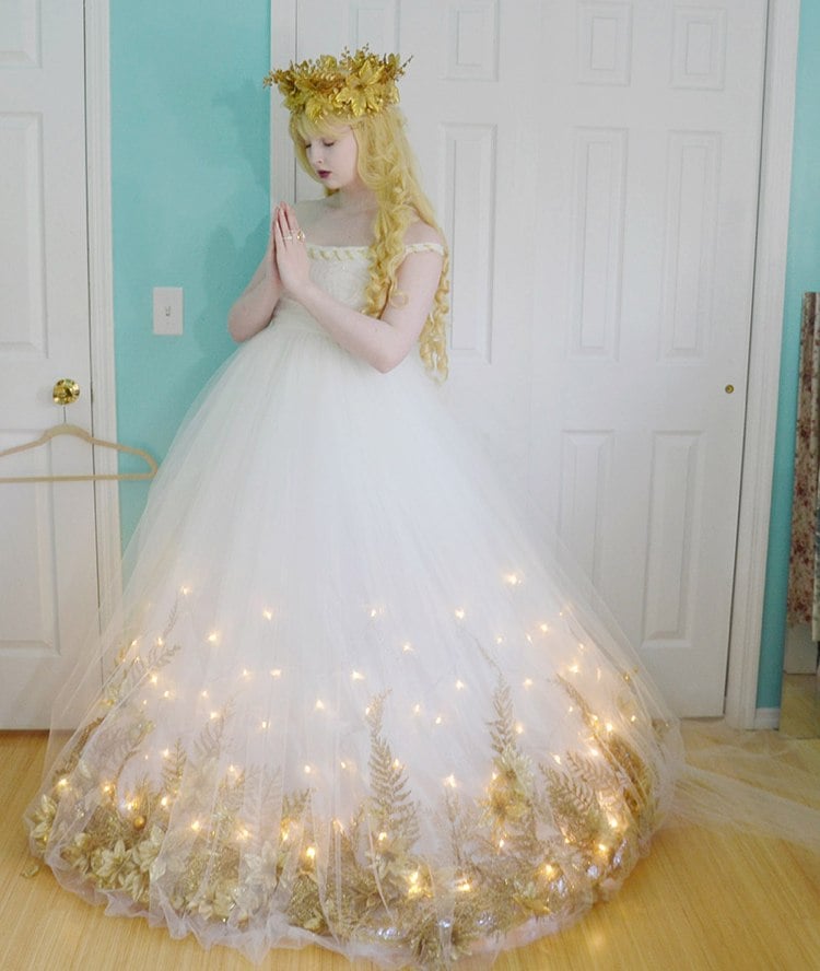 LED Party Kostüme Engel Tutu Kleid Beleuchtung