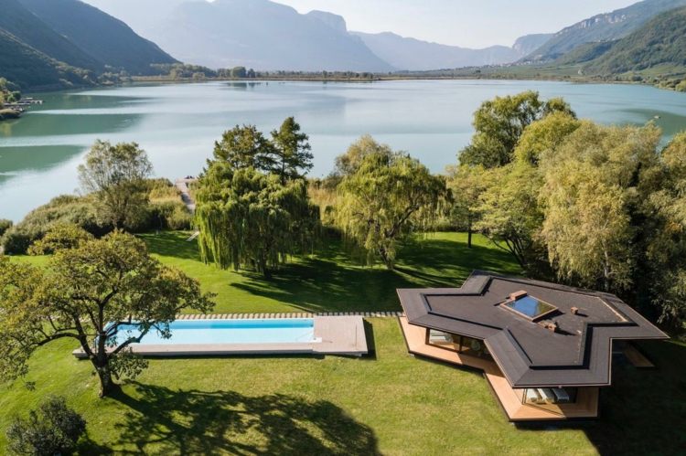 Pavillon mit festem Dach Urlaub in Südtirol am See