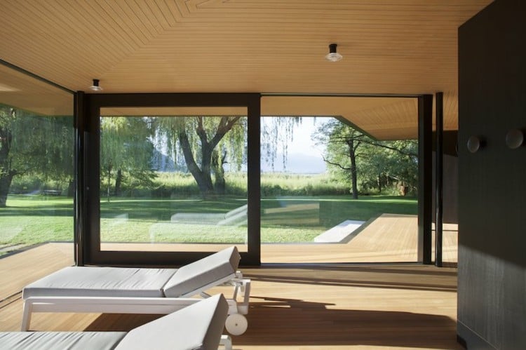 Schiebefenster für sonnige Räume im Gartenpavillon Inspiration