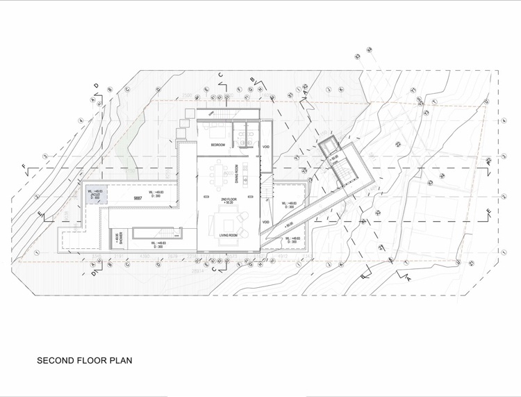 Skizze der Umgebung Architekturplan eines Hauses