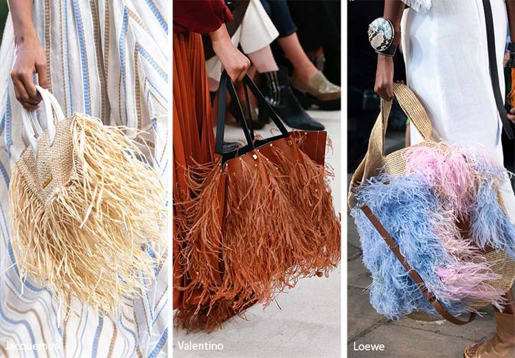 Taschen Trends 2019 Fransen Handtaschen Farben Stoff