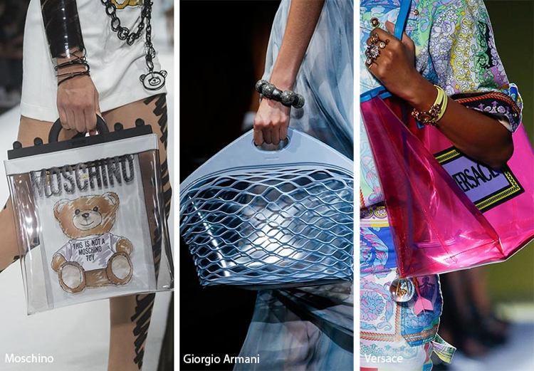 Taschen Trends 2019 transparente durchscheinende Shopper