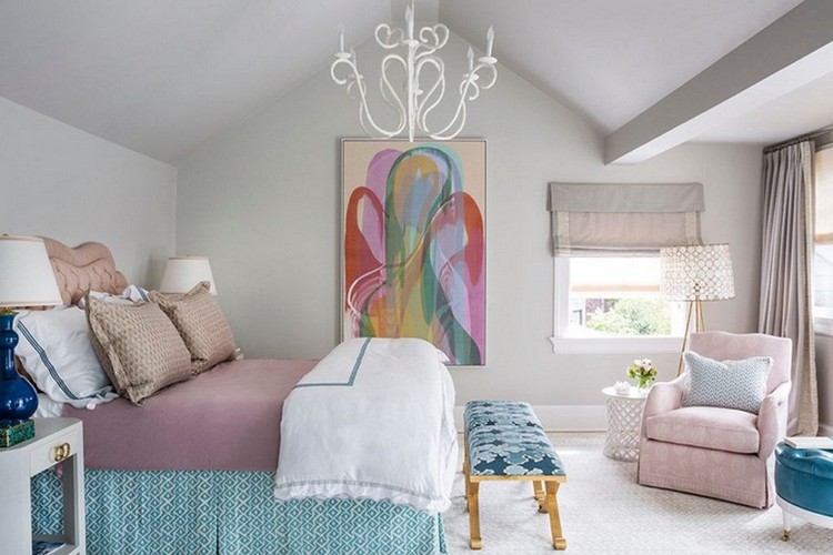 einrichtungstrends 2019 aktuelle wohndesigns und möbel für zuhause rosarot buntes schlafzimmer