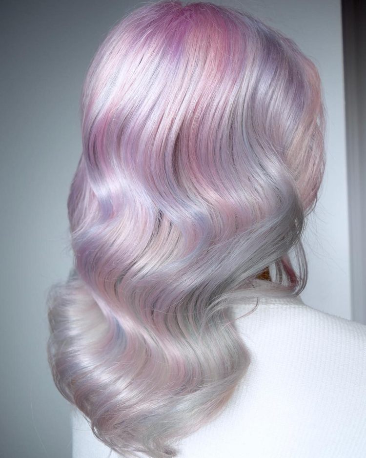 haarfarben trends 2019 Opal Hair Pastellfarben