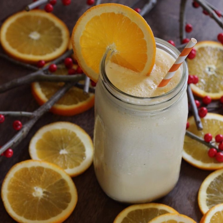 low carb smoothie vanille orangen zitrone rezept