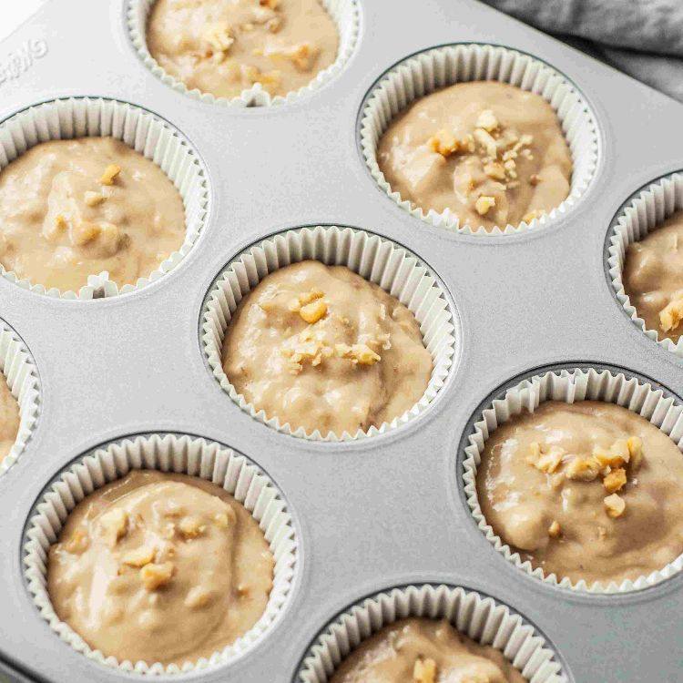 muffins ohne milch und ei banane walnüsse vegan ohne eiersatz