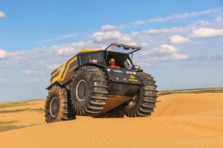 zuverlässiges design sherp ultimate atv amphibienfahrzeug wüste sand