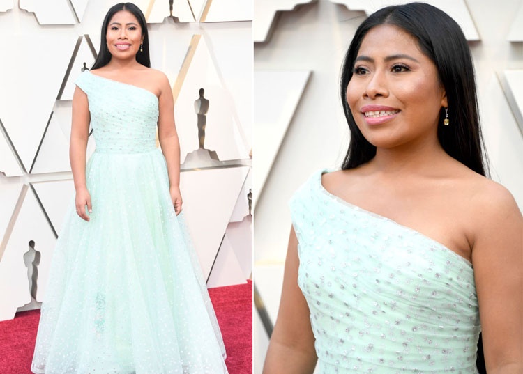Abendmode Oscars 2019 pastell Prinzessinnenkleid Yalitza Aparicio Rodarte
