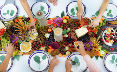Buffet Ideen Obst Gemüse Salzstangen Grazing Table