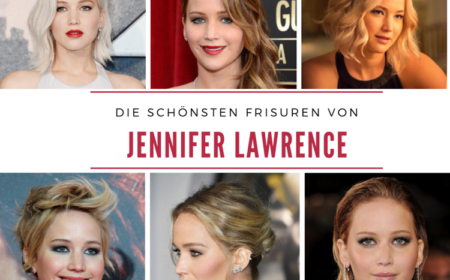Jennifer Lawrence Frisuren und Haarfarben Inspiration kurz mittellang lange haare