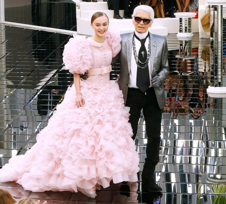 Karl Lagerfeld Brautkleider rosa Puffärmel lily rose 2017