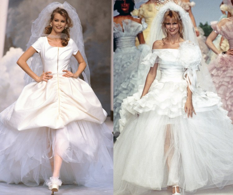 Karl Lagerfeld Chanel Brautkleider Prinzessinnenkleid Claudia Schiffer 1993 - 1995