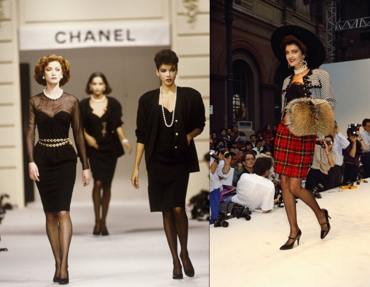 Karl Lagerfeld Chanel Mode Laufsteg 1985 1986