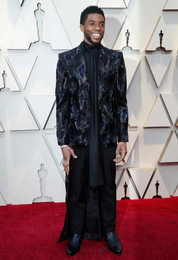 Männermode Oscars 2019 Anzug Rock Chadwick Boseman