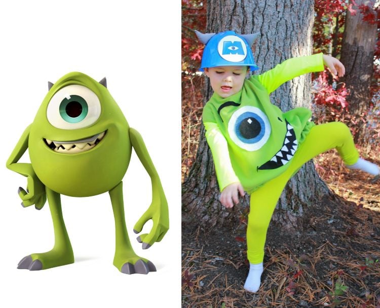 Monster AG Kostüm Mike Kinder Jungen selber machen