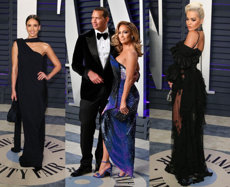 Oscars 2019 besten Party Outfits Sängerin Rita Ora Schauspielerin Jennifer Lopez Jessica Alba