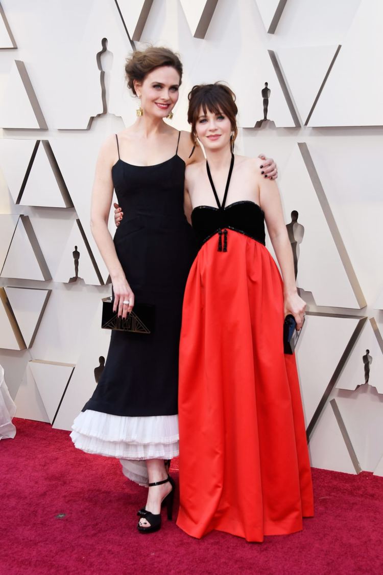 Oscars 2019 rotes Abendkleid hohe Taille