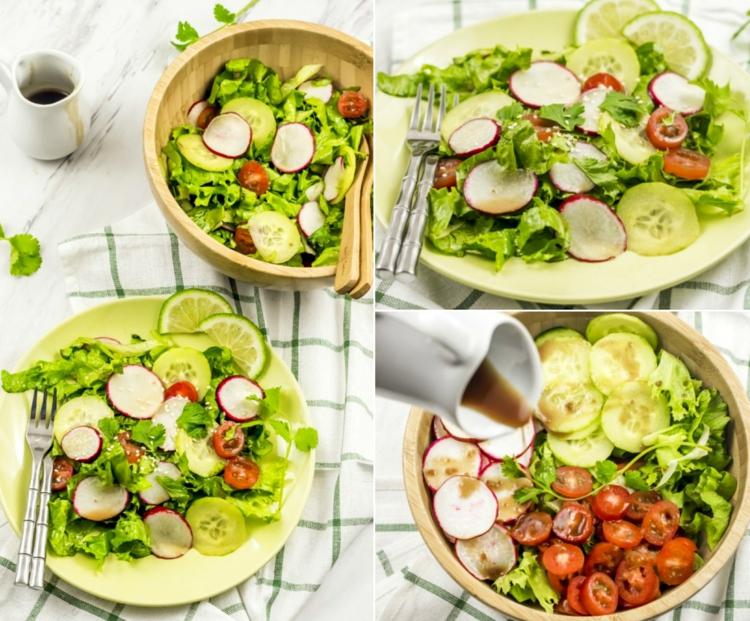 Punkte-Diät Salat mit asiatischem Dressing und wenig Punkten