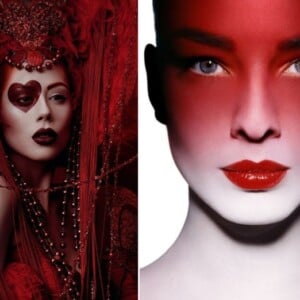 Zum Karneval schminken in Rot-Weiß Ideen und Tipps