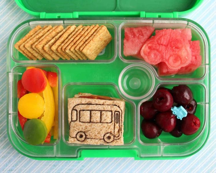 coole lunchbox ideen kinder bus cutter brötchen