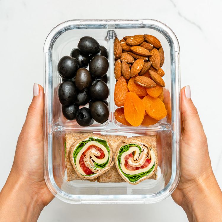 gesunde coole Lunchbox Ideen für Kinder Wrap Hähnchenfleisch
