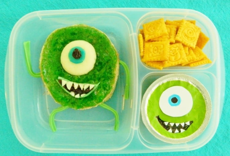 lunchbox ideen für kinder monster brötchen ei belegen