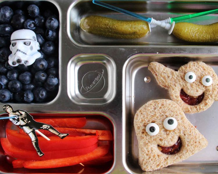 lunchbox ideen kinder star wars brötchen schwerte sauere gurken