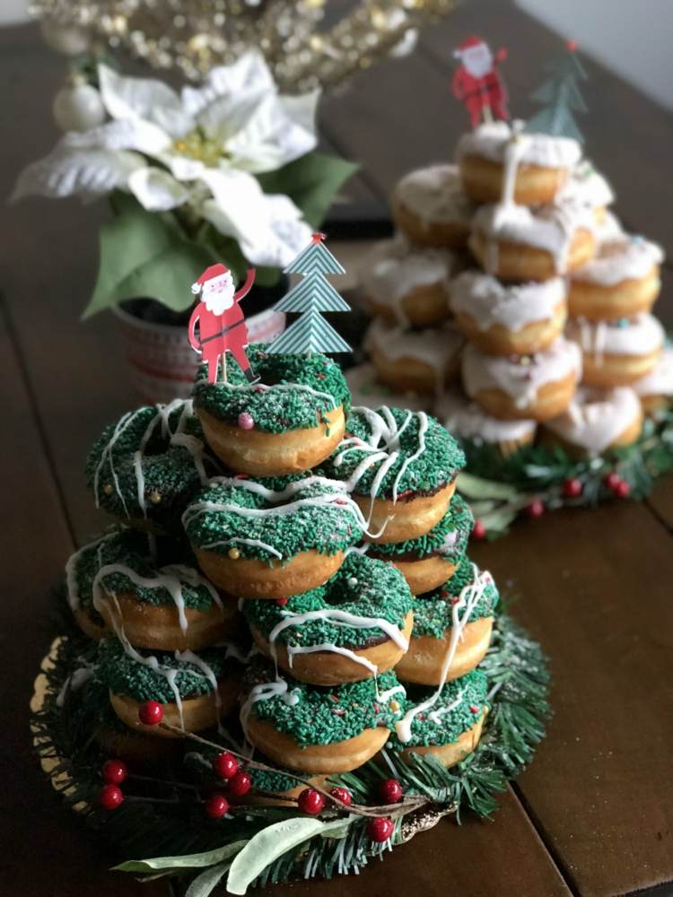 zu Weihnachten Donuts backen statt Plätzchen und Kuchen
