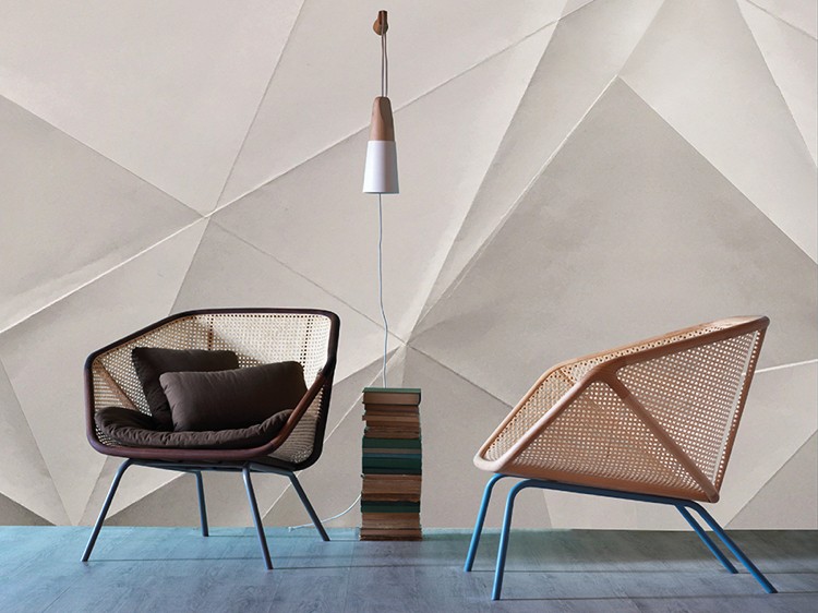 3D Tapeten für Wohnzimmer Origami Kunst weiß inkiostro bianco