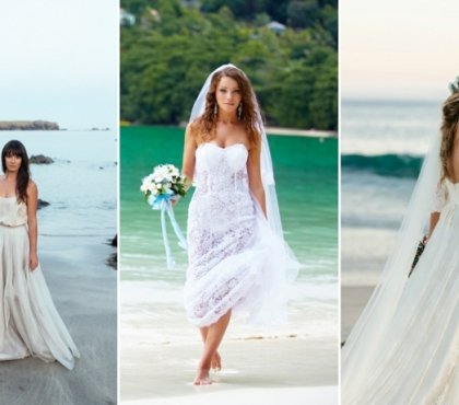 Brautkleid zur Strand Hochzeit richtig wählen mit diesen Tipps und Ideen