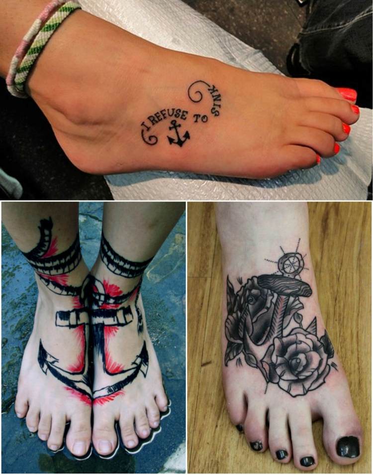 Fuß frauen tattoos ▷ 1001+Tattoo