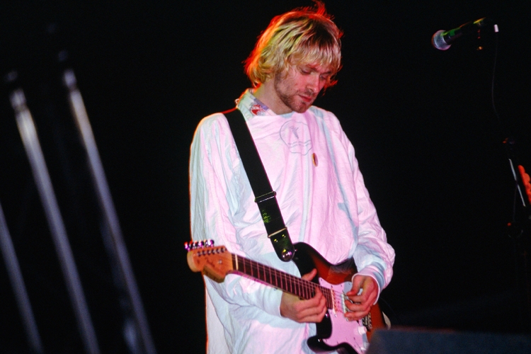 Kurt Cobain von Nirvanas Auftritt beim Reading Festival 1992