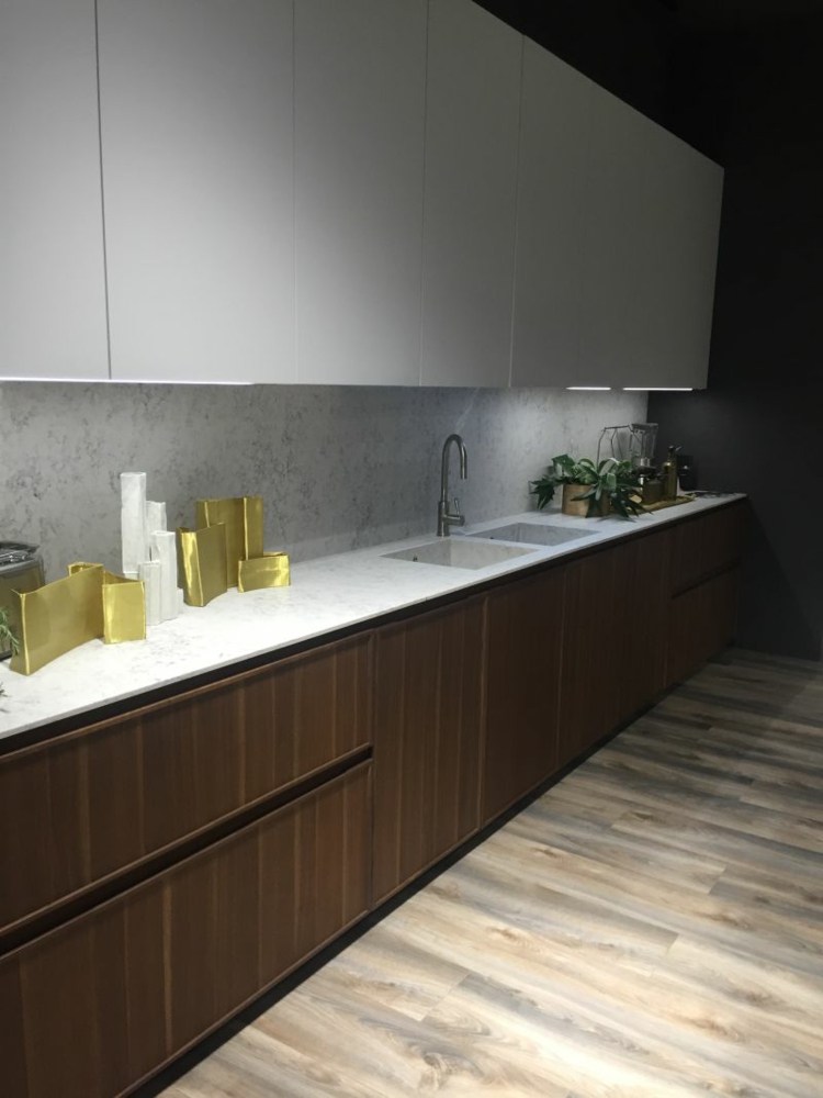 Marmor Küchenrückwand Holzschränke für die Küche Einrichtungsideen
