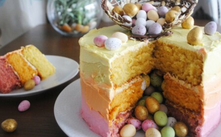 Ombre Torte zu Ostern mit Überraschungseffekt backen - Anleitung und Rezeptidee