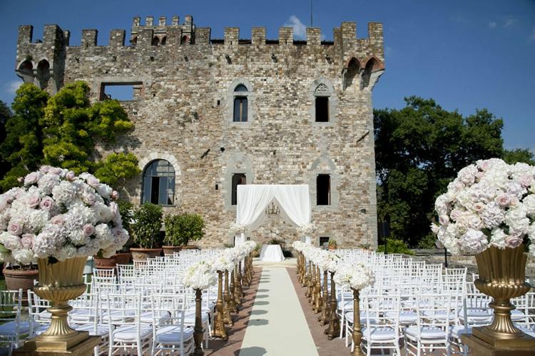 Schloss Hochzeit heiraten Castello di vincigliata Italien schönste Schlösser Europa