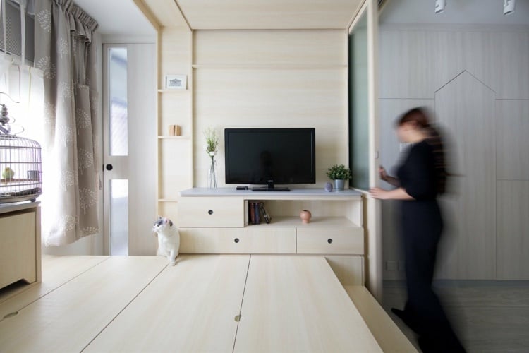 Wohnen auf kleinem Raum mit platzsparenden mutlifunktionalen Möbeln kein Problem