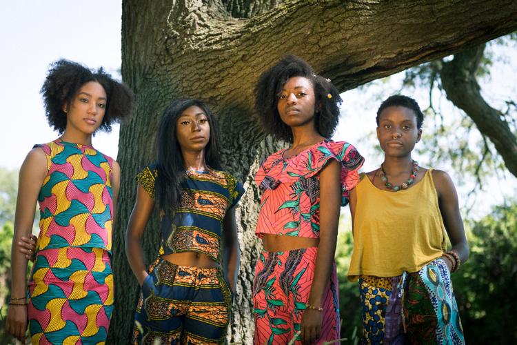 afrikanische Mode bauchfreie Tops breite Hosen Sommer