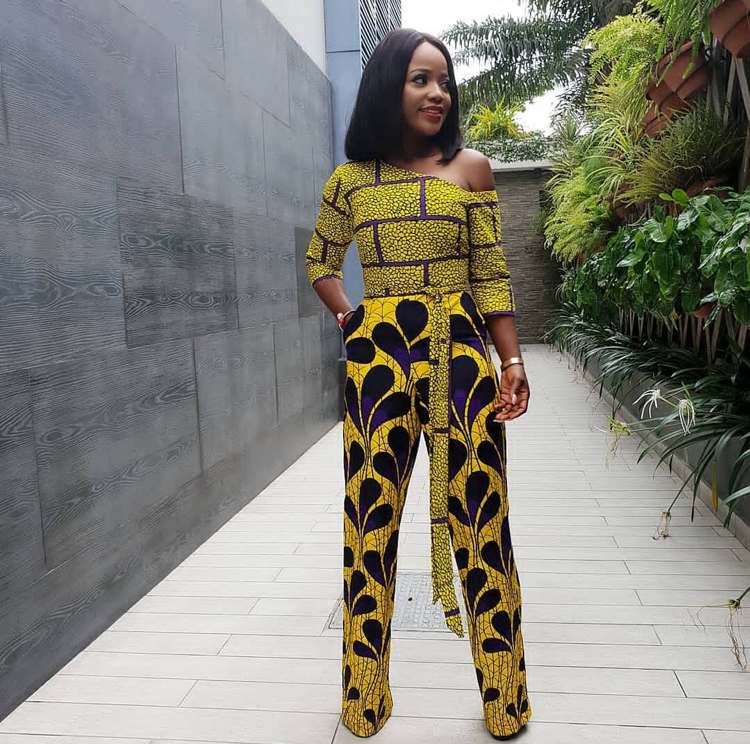 afrikanische Mode gelb schwarz schulterfrei Frühlingsmode Hochzeit