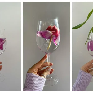 blumendeko im weinglas frische ideen für den frühling