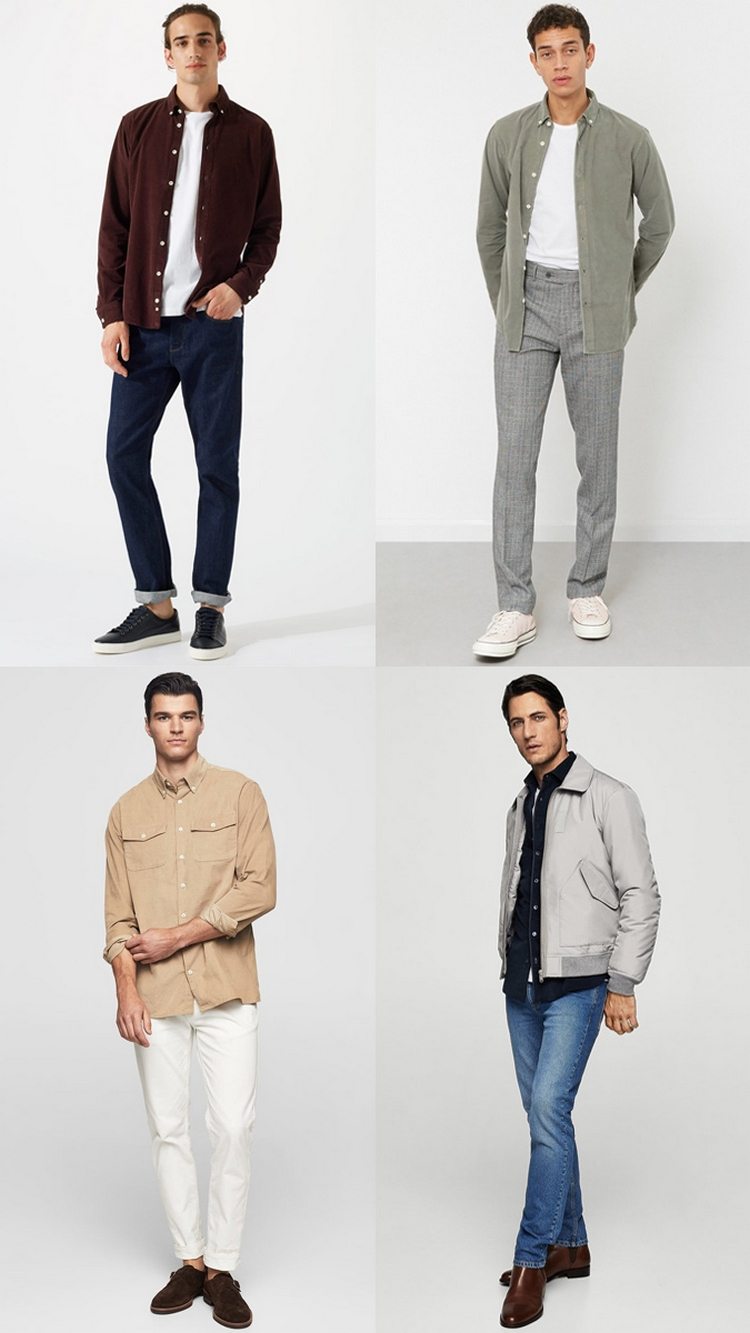 cordhemd für männer alltagmode und coole outfits mit jeans modebewusst tragen und stylen