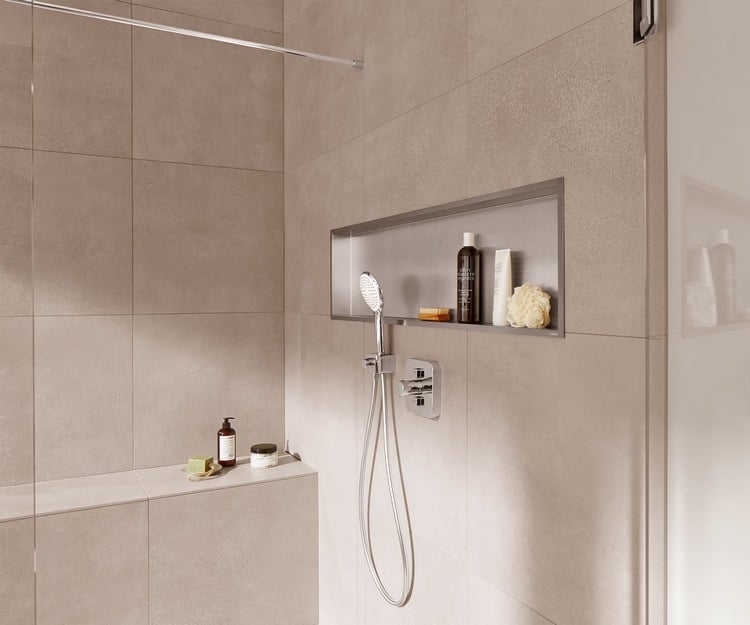 wandnische oder duschnische mit fliesen für die dusche im badezimmer einbauen und stilvoll aussehen lassen