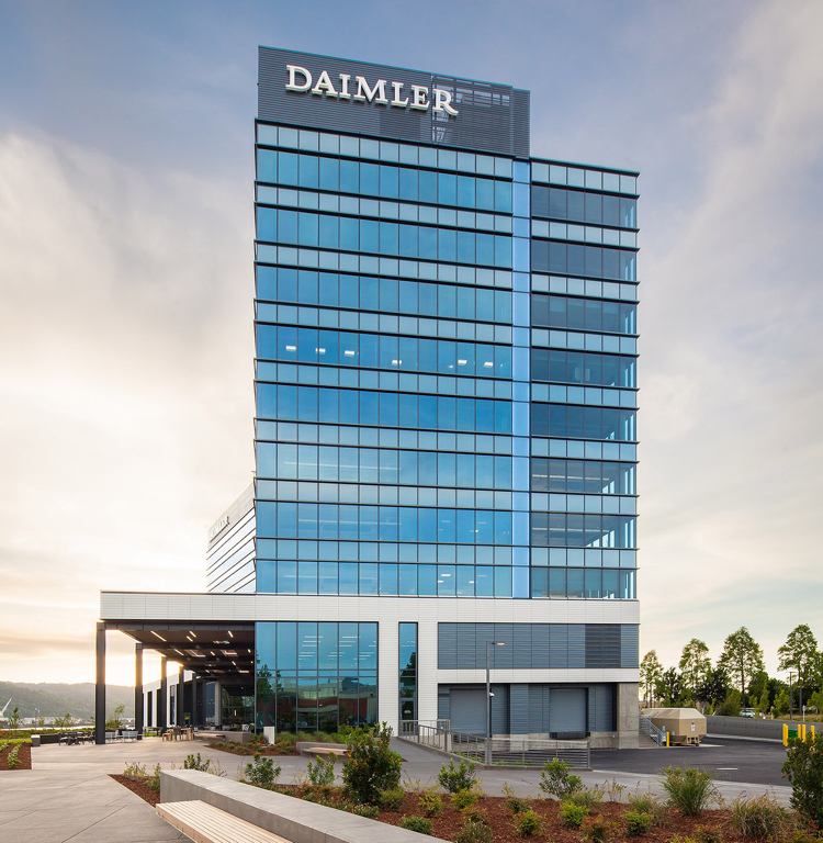 Daimler Automobilhersteller Konzern Bürogebäude
