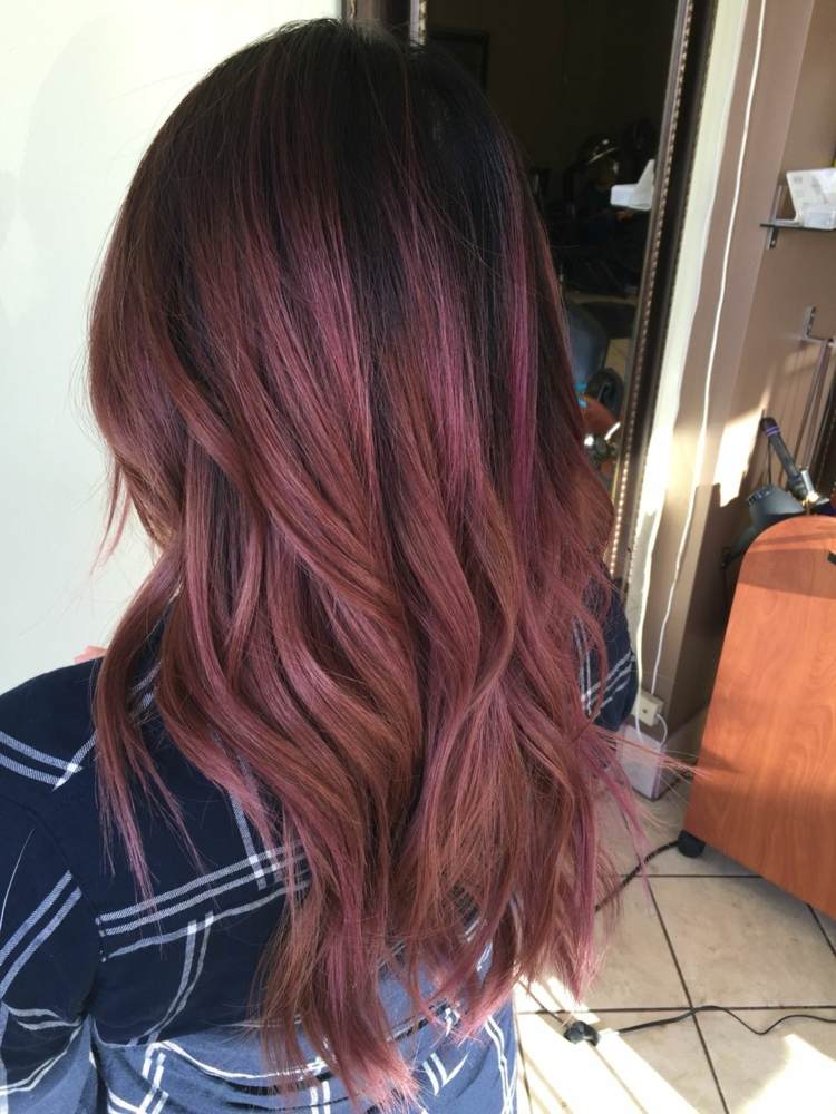 Haarfarbe Rosebraun