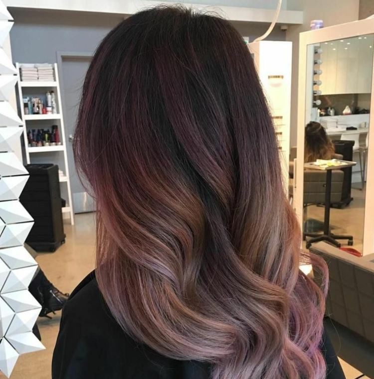 Haarfarbe Rosebraun