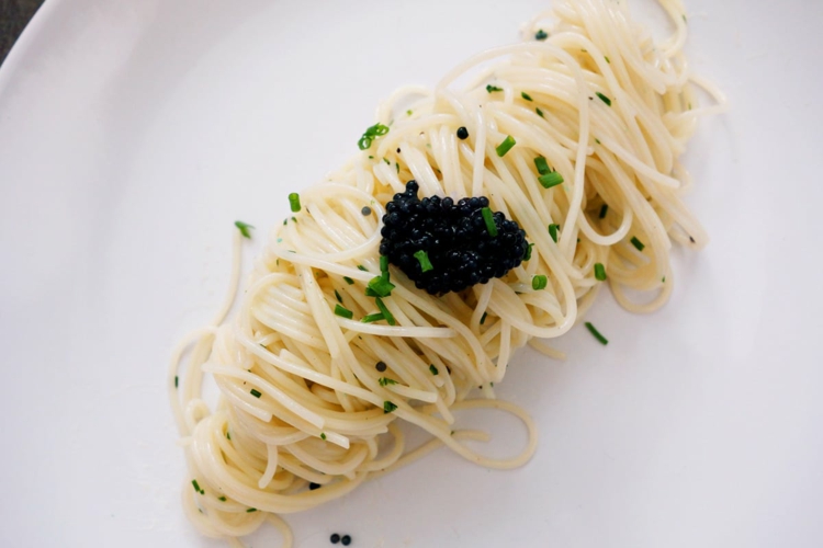 Schwarzer Kaviar Pasta Rezept Ideen Gourmet Rezepte kochen