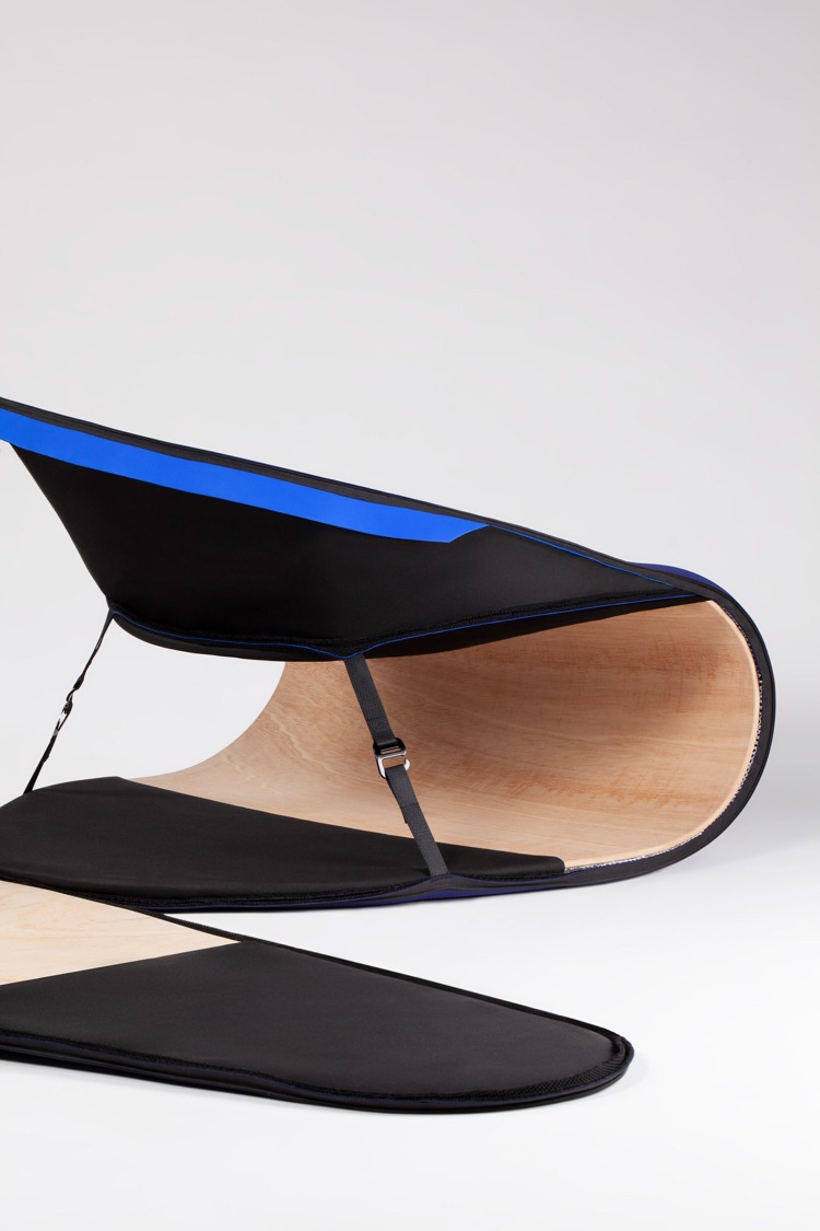 faltbare Möbel Sessel zwei Teiler Holz ohne Werkzeug