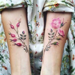 Blumen Tattoo Boho Look Unterarm Tattootrends